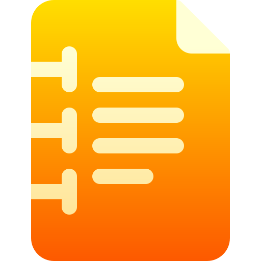 document Basic Gradient Gradient icoon