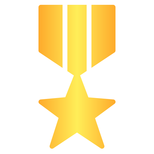 medal gwiazda Generic Flat Gradient ikona