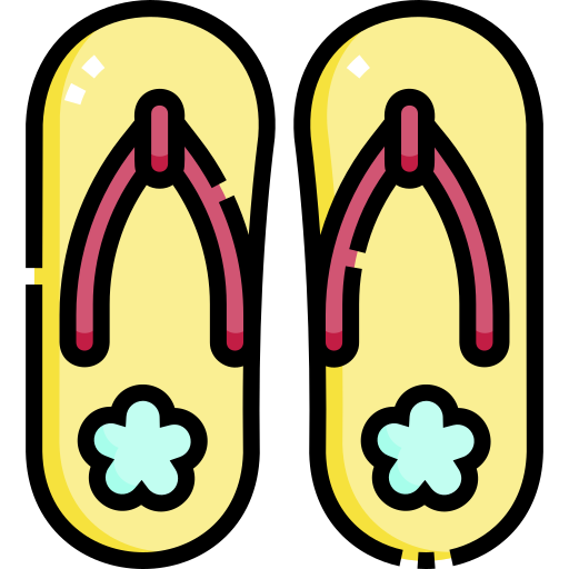 슬리퍼 Detailed Straight Lineal color icon