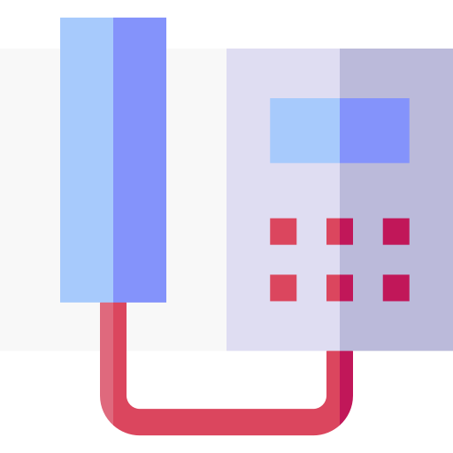 telefon Basic Straight Flat icon