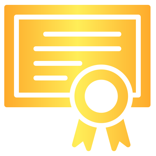 certificado Generic Flat Gradient icono