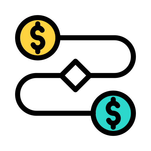 Investment Vector Stall Lineal Color icon