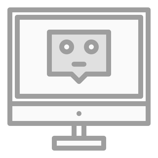 chatbot Generic Grey icono
