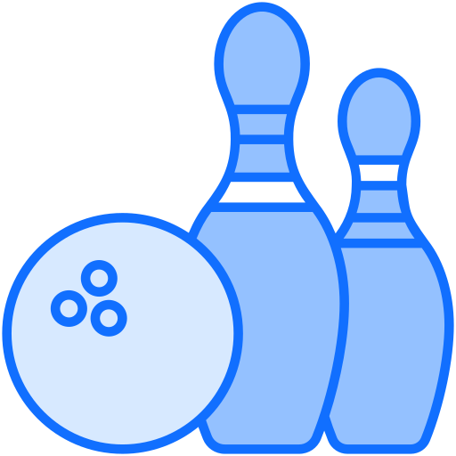 bowling pinnen Generic Blue icoon