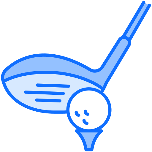 pelota de golf Generic Blue icono