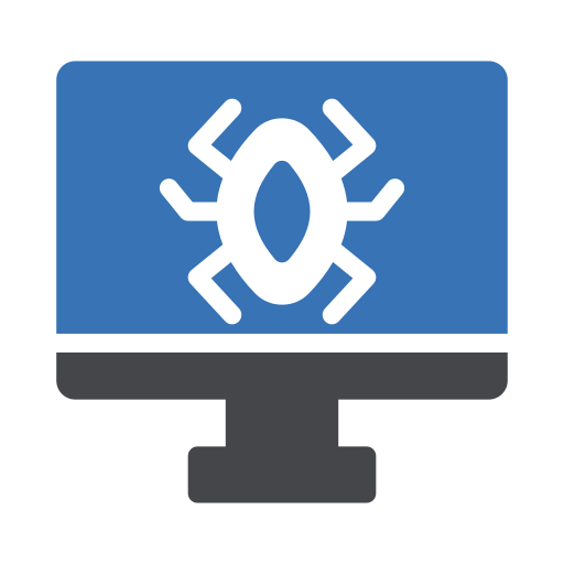 Cybercrime Generic Blue icon