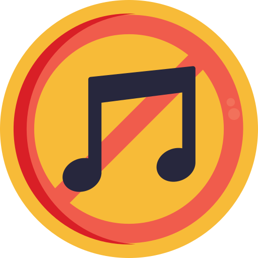 No music Generic Circular icon