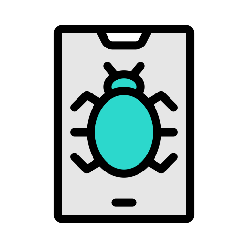 Malware Vector Stall Lineal Color icon