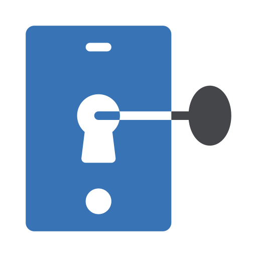 Door lock Generic Blue icon