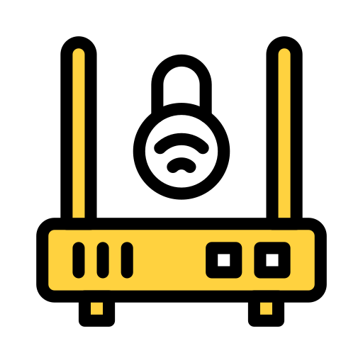 router-gerät Vector Stall Lineal Color icon