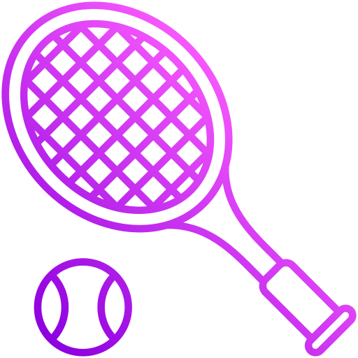 pelota de tenis Generic Gradient icono