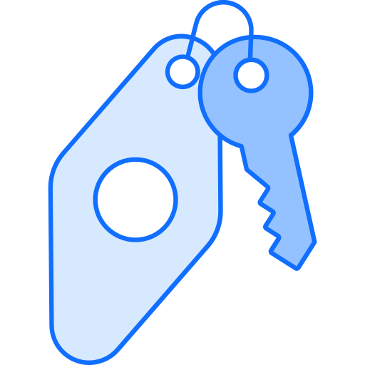 Room key Generic Blue icon