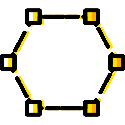 六角形 Basic Miscellany Yellow icon