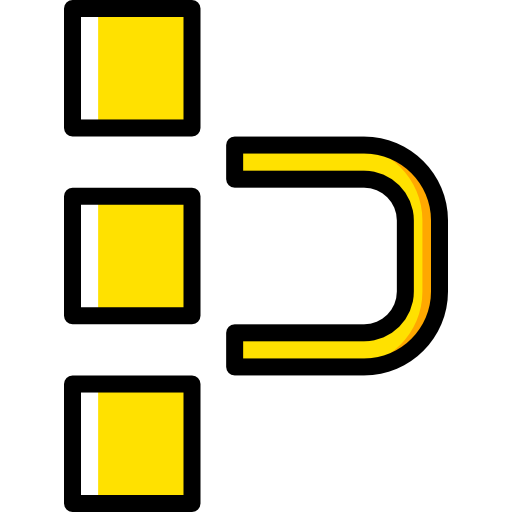 wyrównywać Basic Miscellany Yellow ikona