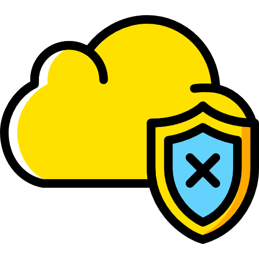 cloud computing Basic Miscellany Yellow icoon