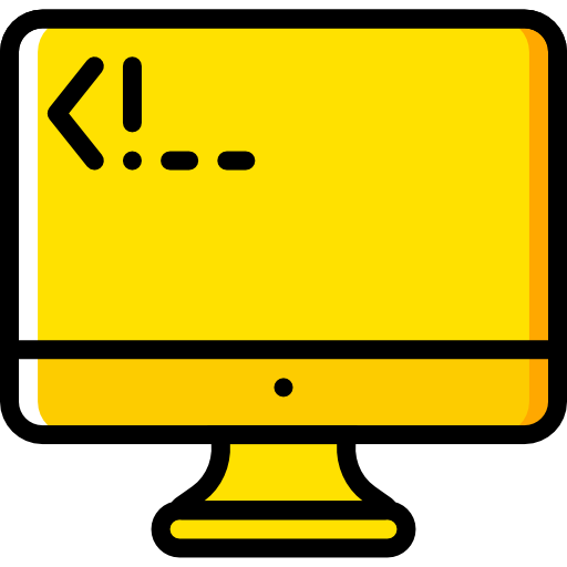 monitor Basic Miscellany Yellow icoon
