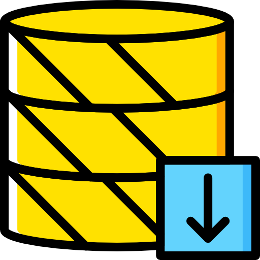 bazy danych Basic Miscellany Yellow ikona