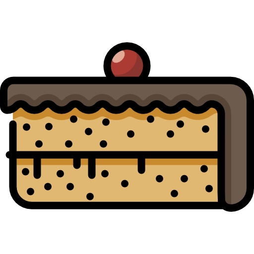 ケーキの一部 Special Lineal color icon