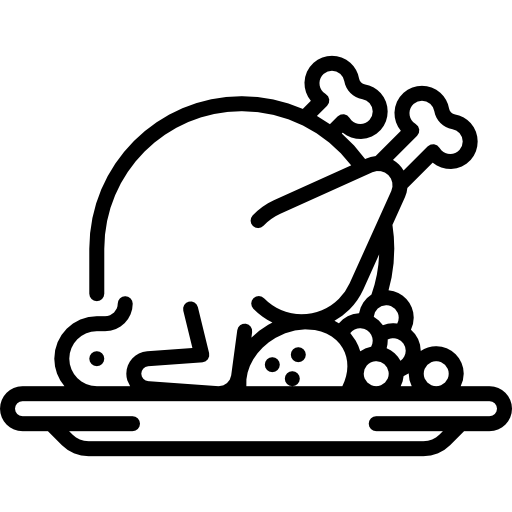 구운 치킨 Special Lineal icon