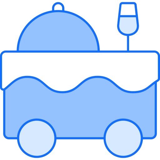 Food trolley Generic Blue icon