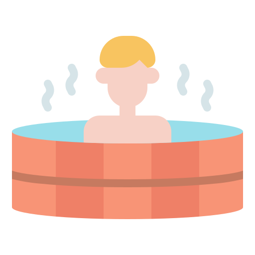 bañera de hidromasaje Generic Flat icono