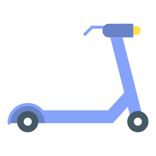 elektrische scooter Generic Flat icoon