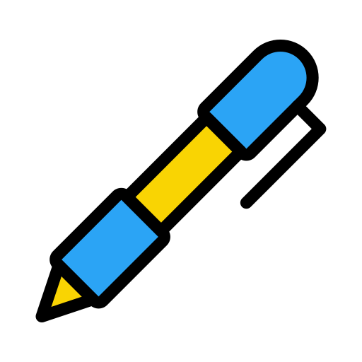 długopis Vector Stall Lineal Color ikona