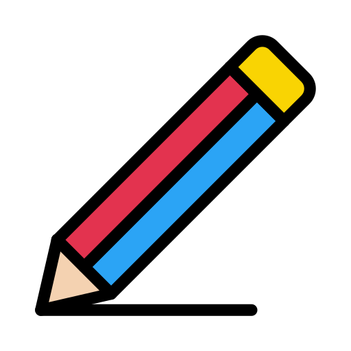 Pencil Vector Stall Lineal Color icon