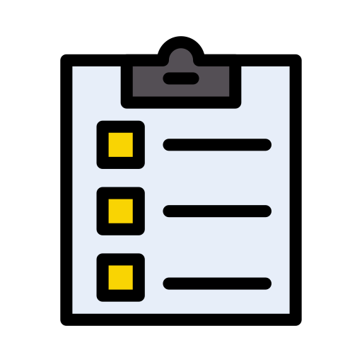 checkliste Vector Stall Lineal Color icon