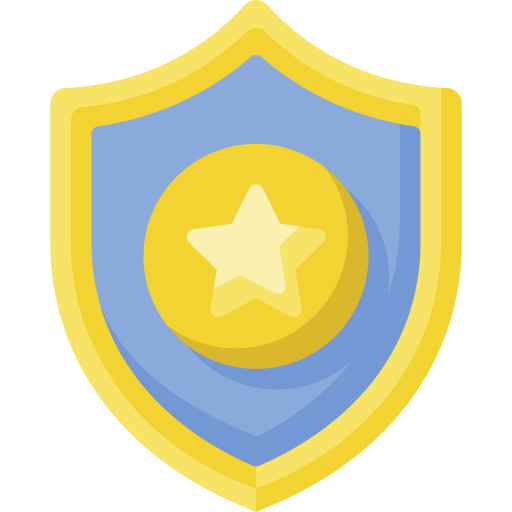 politie badge Special Flat icoon