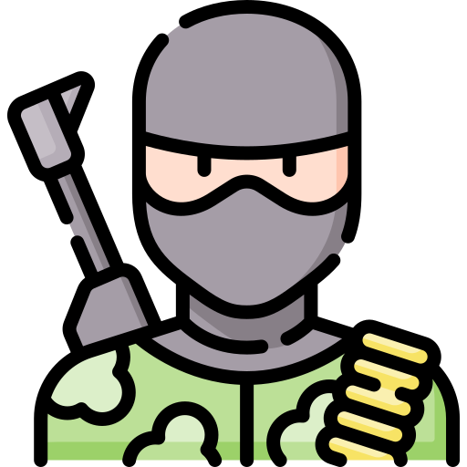 terrorista Special Lineal color icono