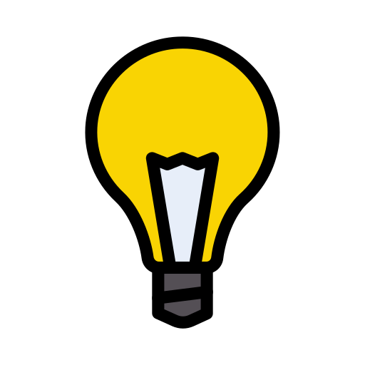 Light bulb Vector Stall Lineal Color icon