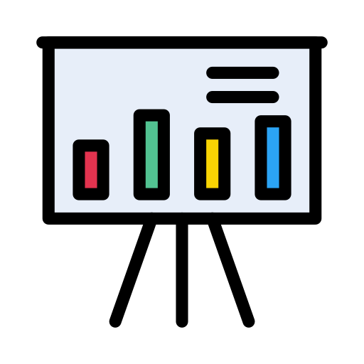 Strategy Vector Stall Lineal Color icon
