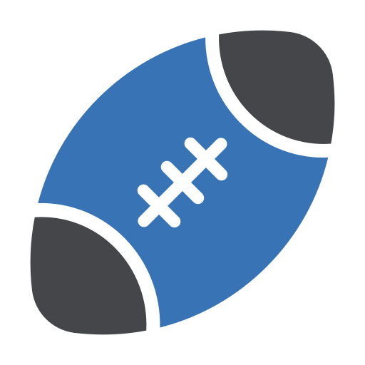 rugby ball Generic Blue icon