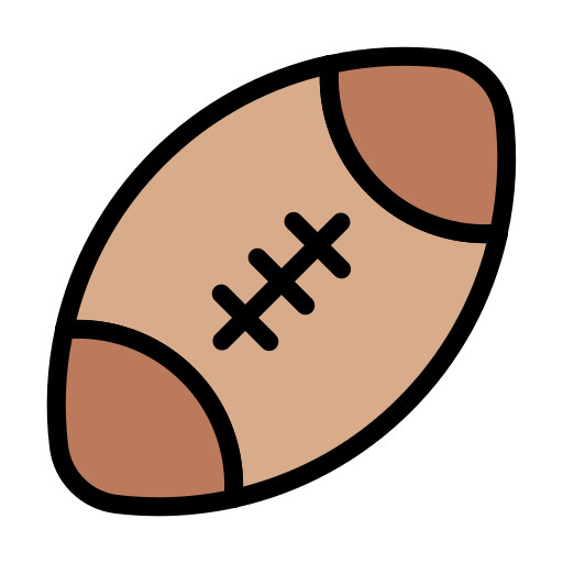 rugby ball Vector Stall Lineal Color icon