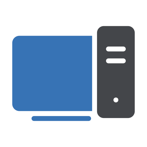 コンピューターの画面 Generic Blue icon
