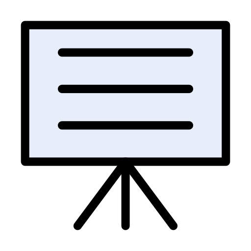 grafico Vector Stall Lineal Color icono