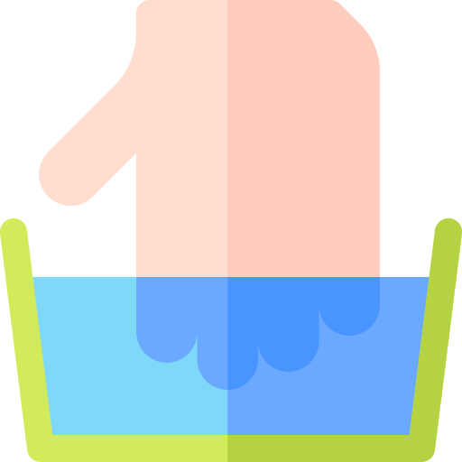 lavaggio delle mani Basic Rounded Flat icona