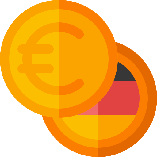 ユーロ Basic Rounded Flat icon
