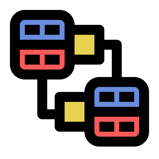 Data stacks Generic Outline Color icon