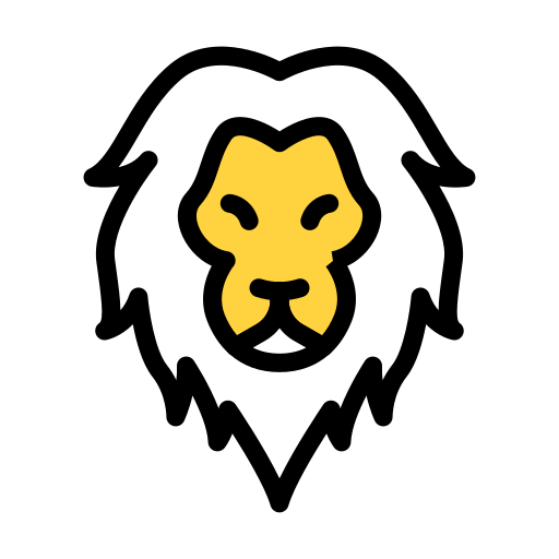 ライオン Generic Outline Color icon