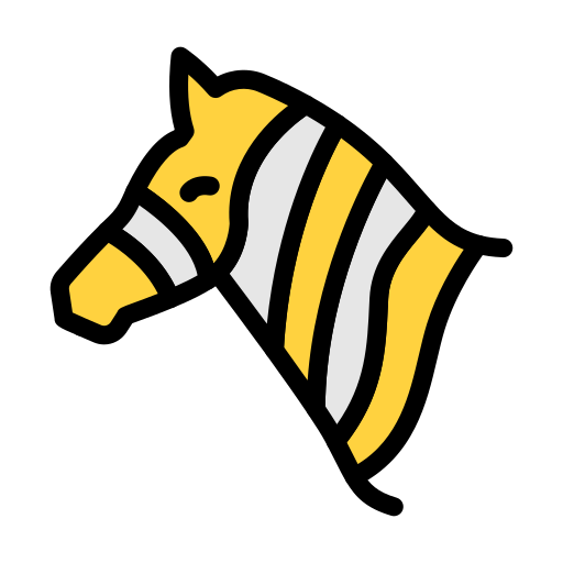 zebra Generic Outline Color Ícone