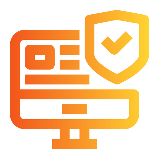 Secure computer Generic Gradient icon