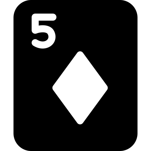 cinque di quadri Generic Glyph icona