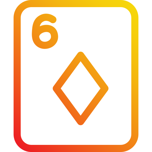 ダイヤモンドの6 Generic Gradient icon