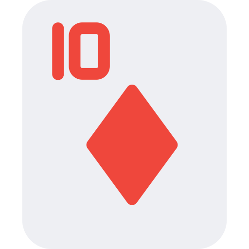Ten of diamonds Generic Flat icon