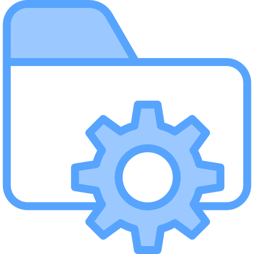 zarządzanie folderami Generic Blue ikona
