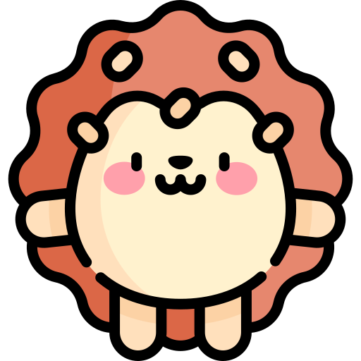 Hedgehog Kawaii Lineal color icon