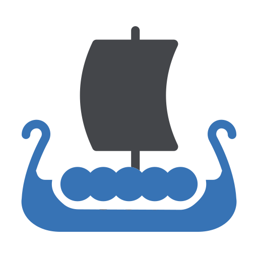 바이킹 배 Generic Blue icon