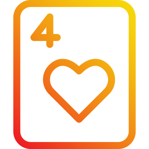 cztery serca Generic Gradient ikona